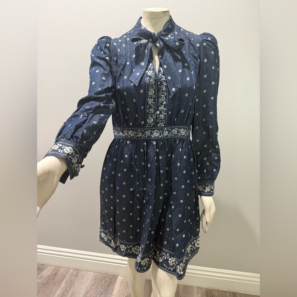 Kate Spade Bandana Long Sleeve Dress